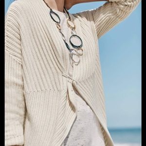 Pure Jill shawl collar textured cardi